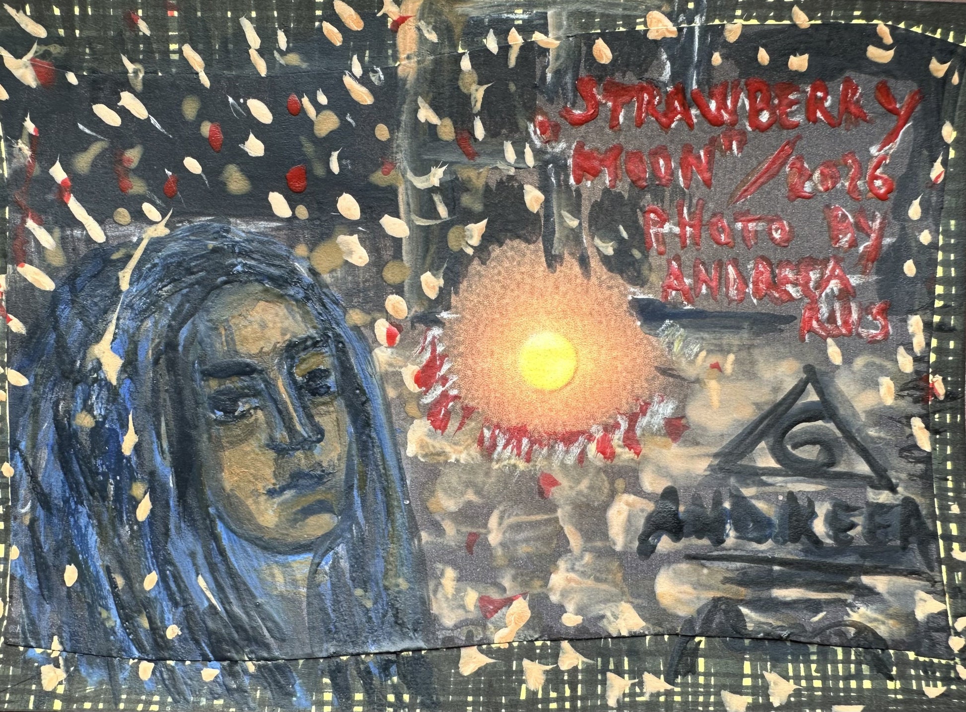 ANDREEA Rus — Correspondances #1 — original postcard artwork