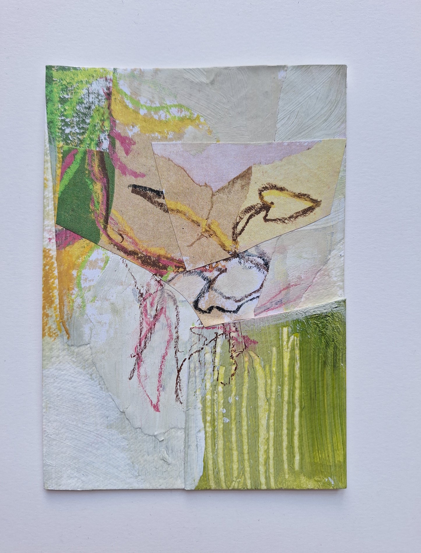 Abigail Robertson — Correspondances #2 — original postcard artwork