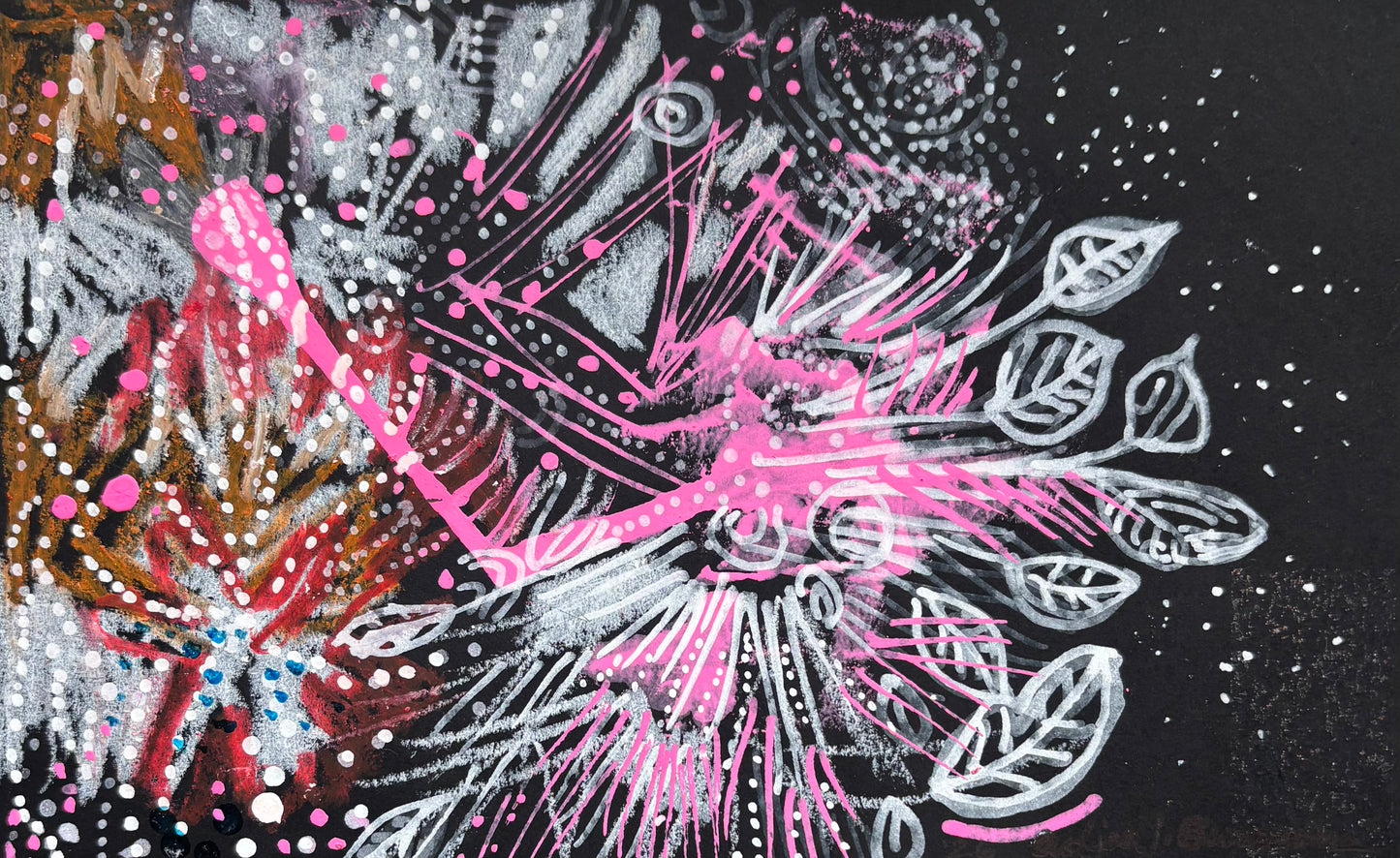 Adjoa Burrowes — Correspondances #1 — original postcard artwork