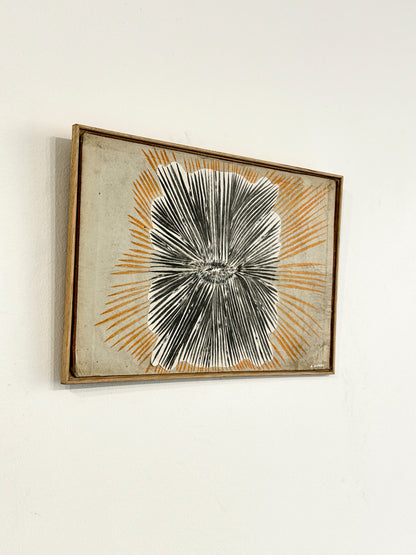 Soleil noir et beige