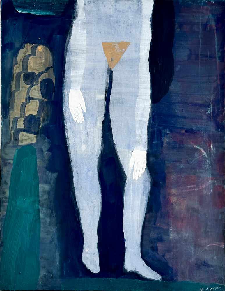 Jambes bleues