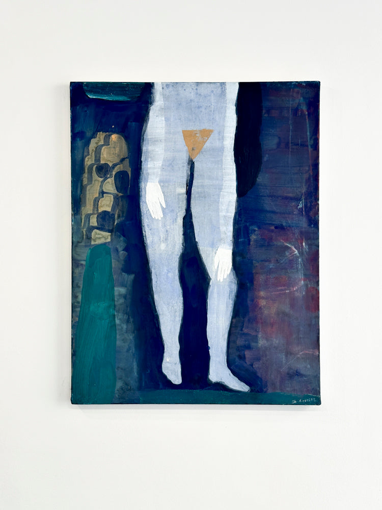 Jambes bleues