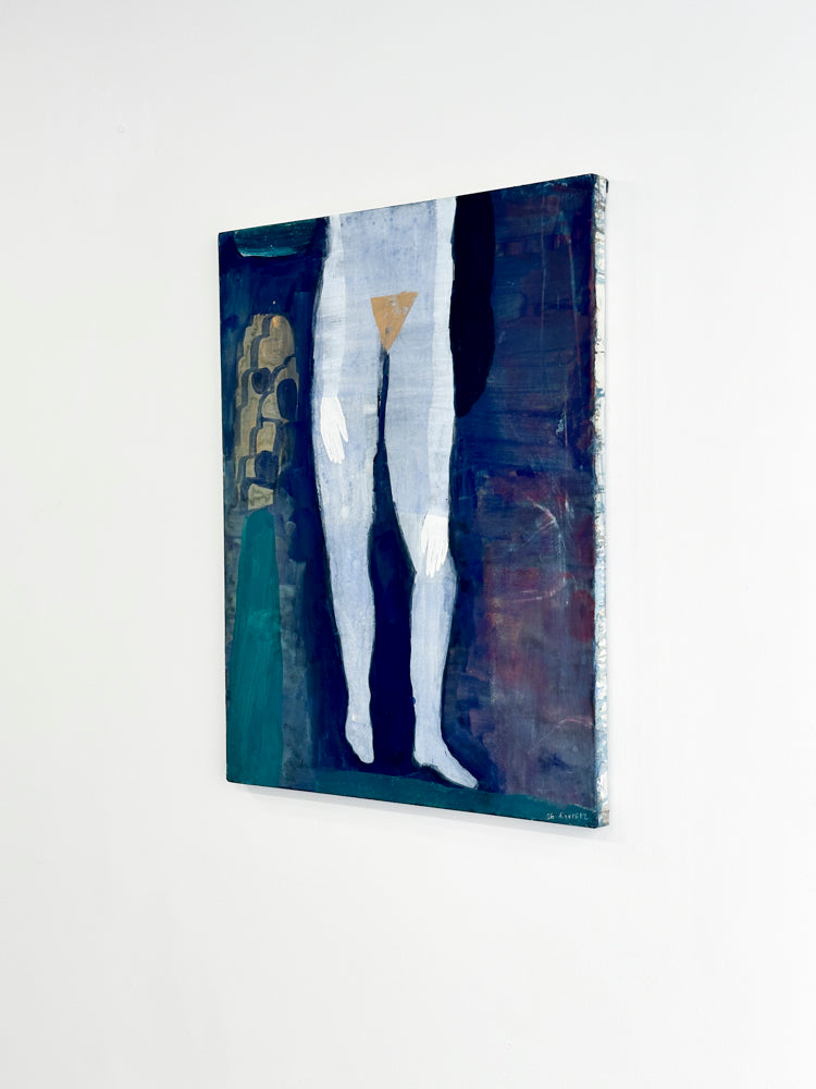 Jambes bleues