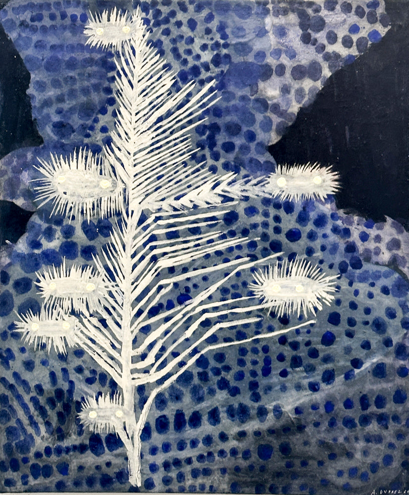 Feuilles blanches