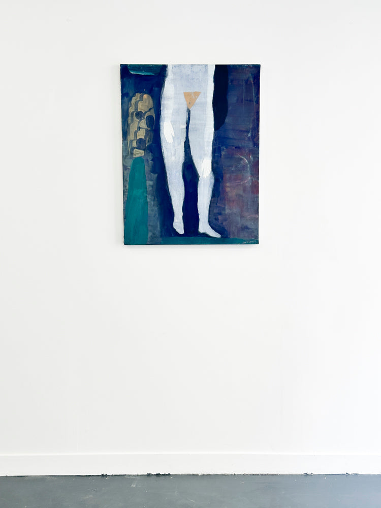 Jambes bleues