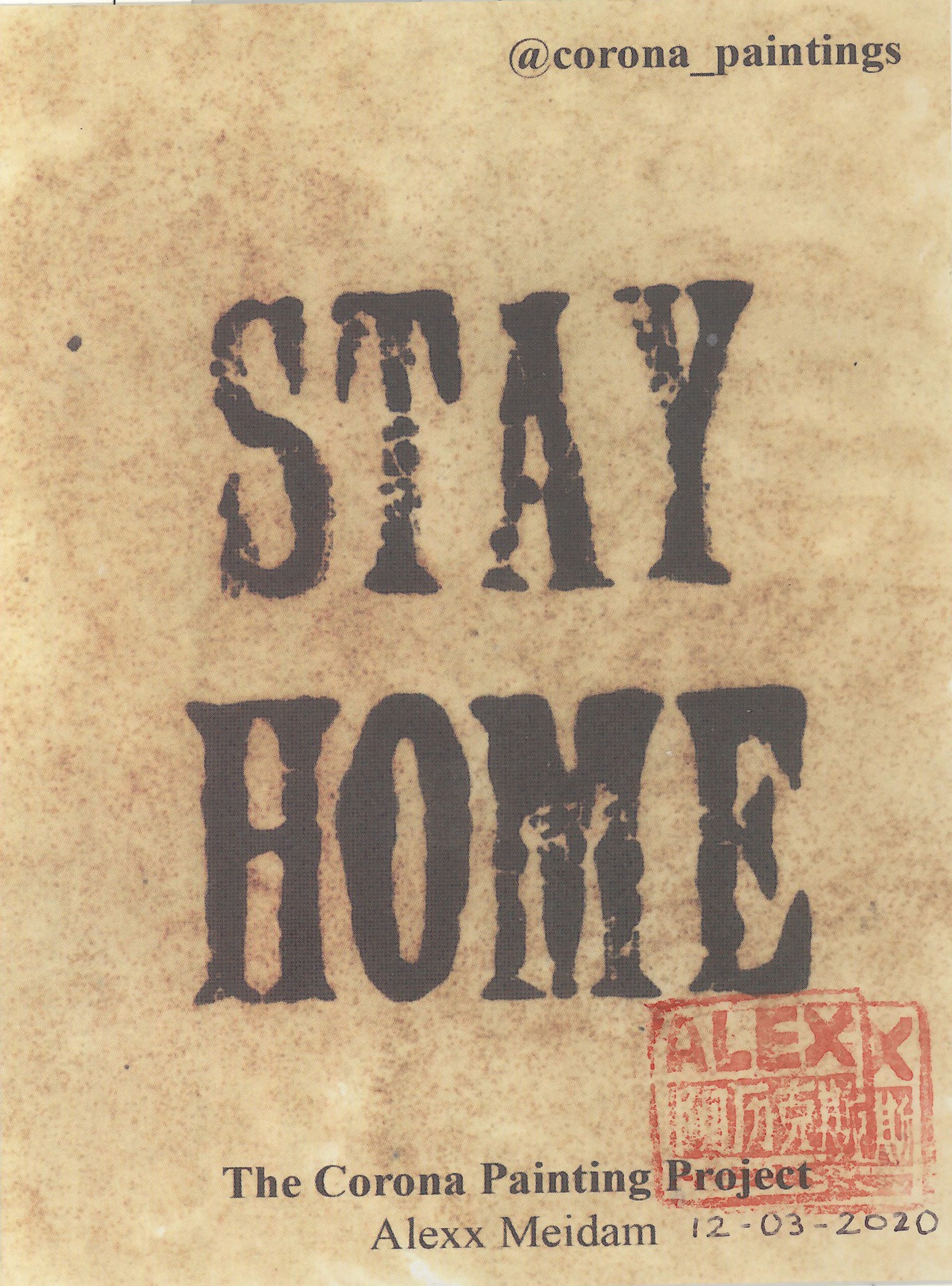 Alexx Meidam — Correspondances #2 — original postcard artwork