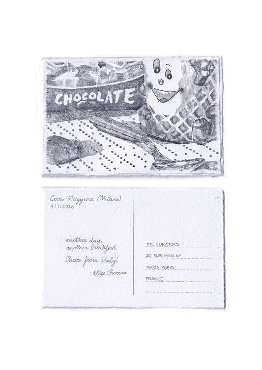 Alice Provini — Correspondances #2 — original postcard artwork
