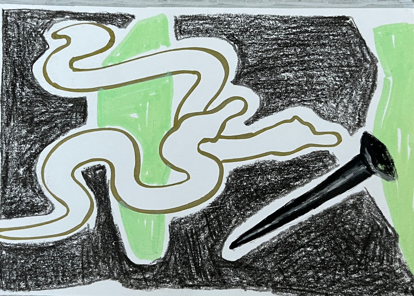 Alice Rajasombat — Correspondances #1 — original postcard artwork