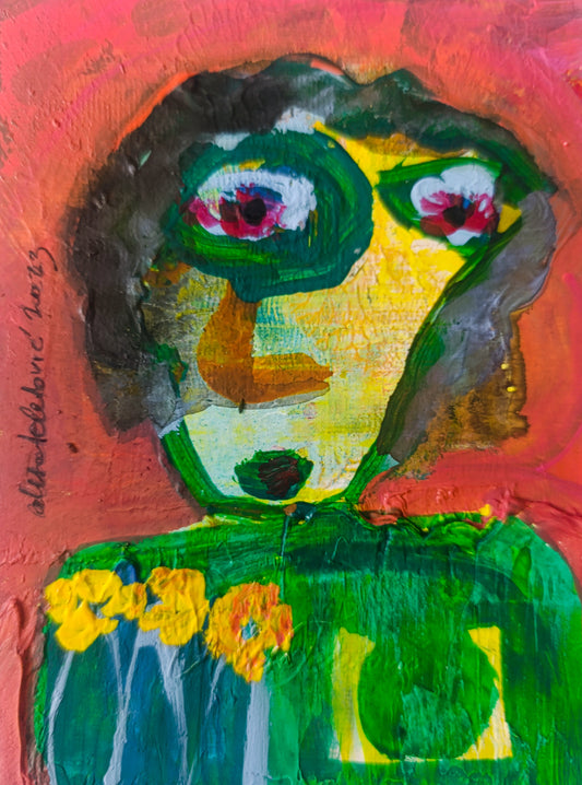 Alisa Teletovic — Correspondances #2 — original postcard artwork