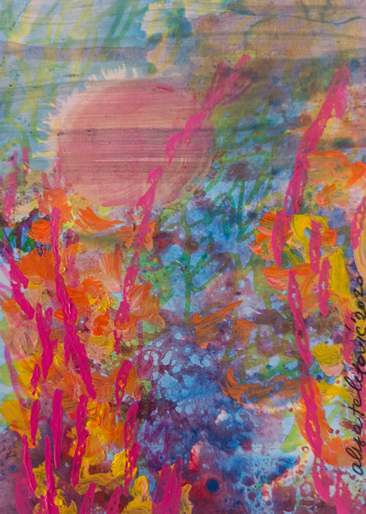 Alisa Teletovic — Correspondances #3 — original postcard artwork