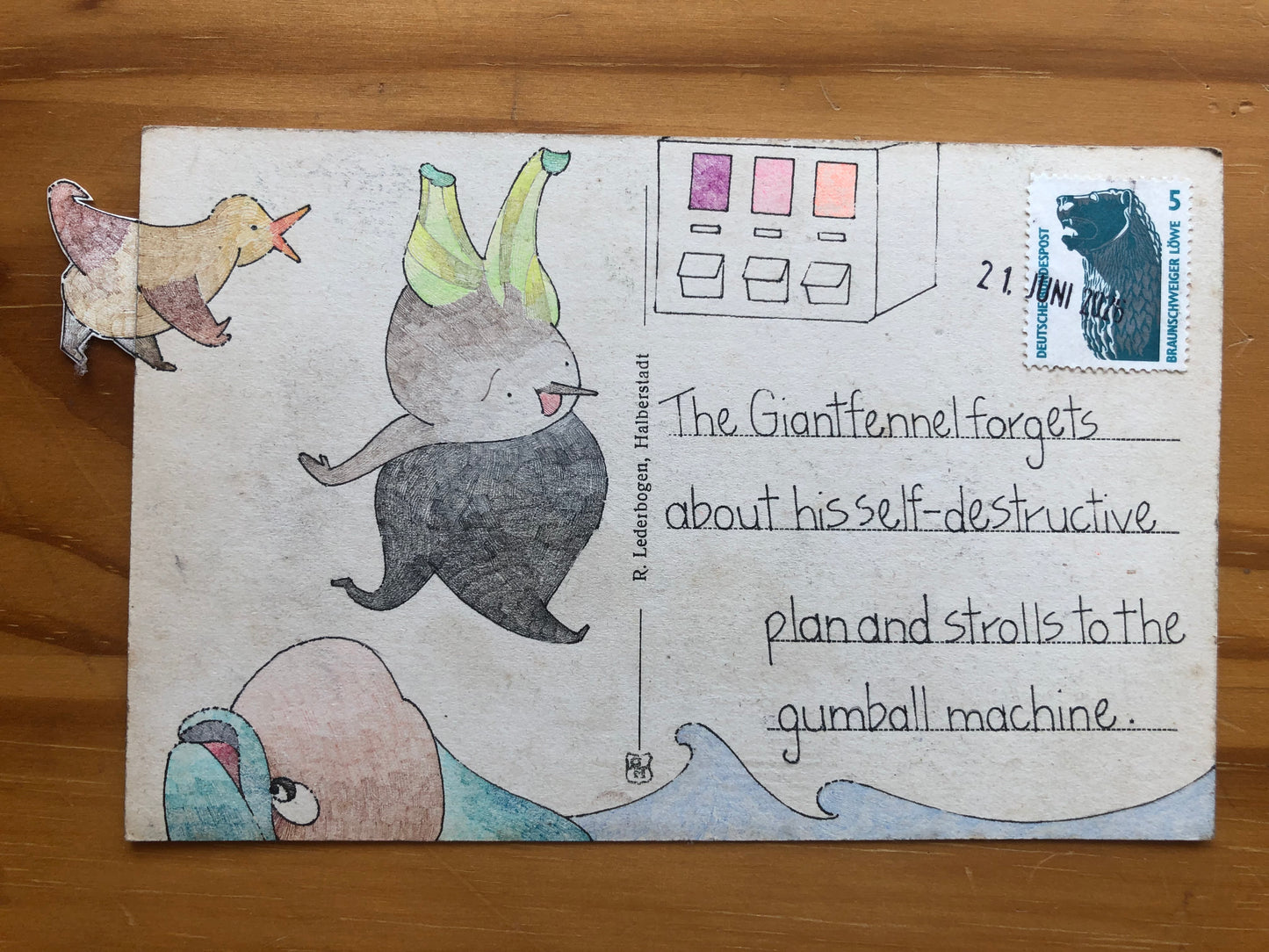Amelie Bartelsen — Correspondances #3 — original postcard artwork