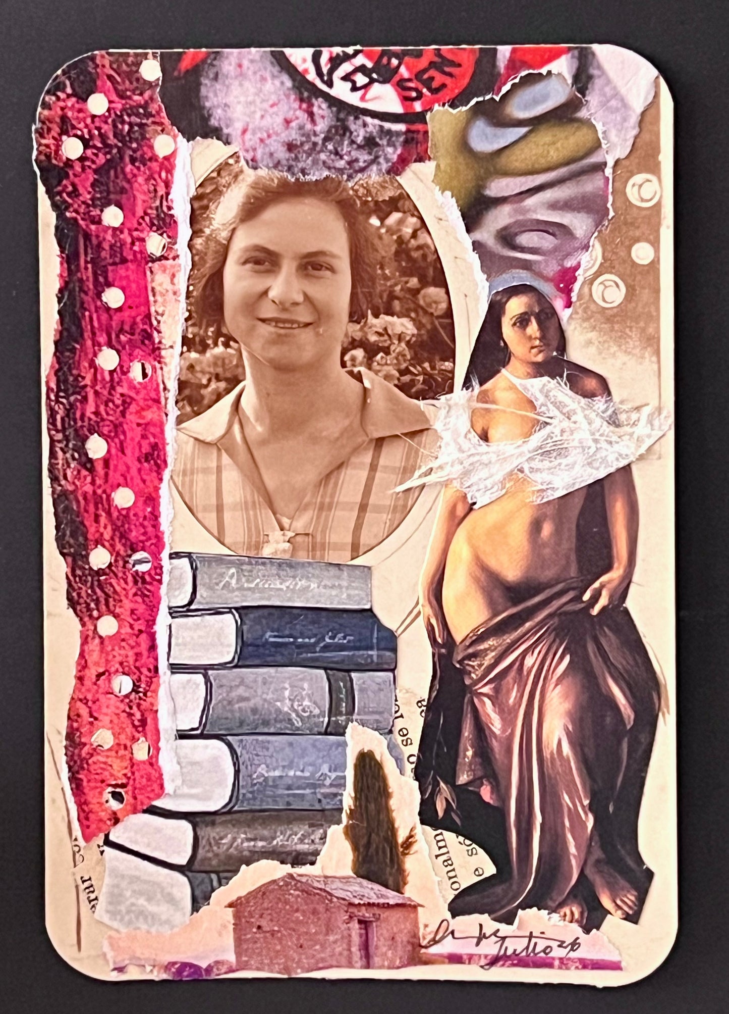 Ana Mª Fernández Cabada — Correspondances #3 — original postcard artwork