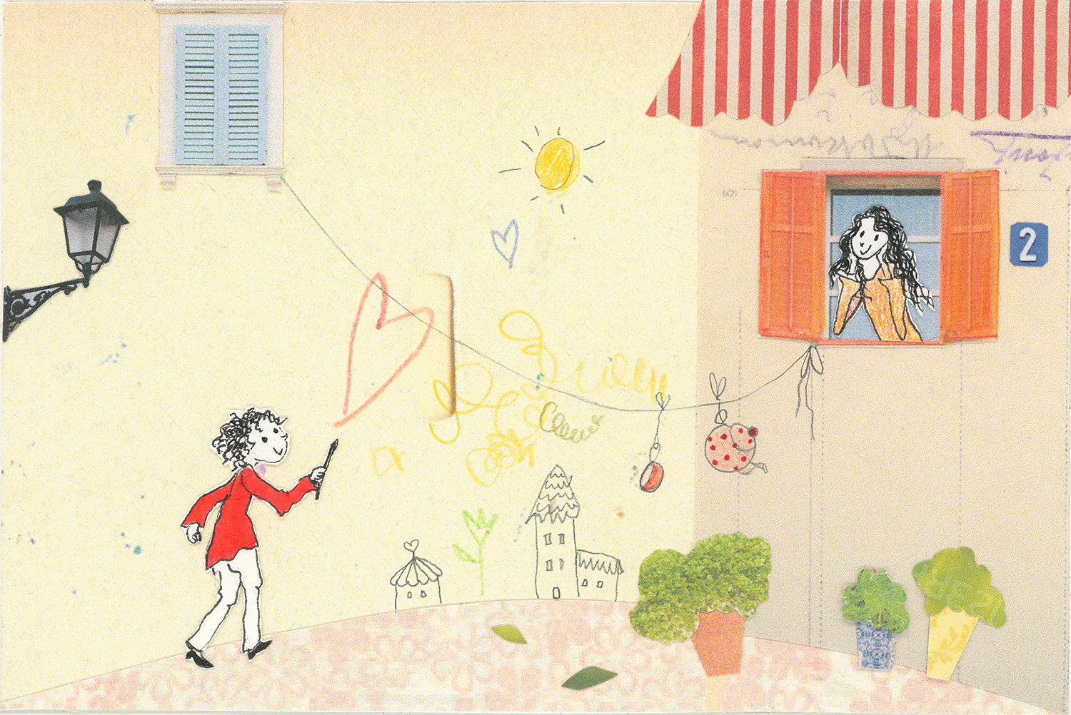 Andreja Gregorič — Correspondances #2 — original postcard artwork