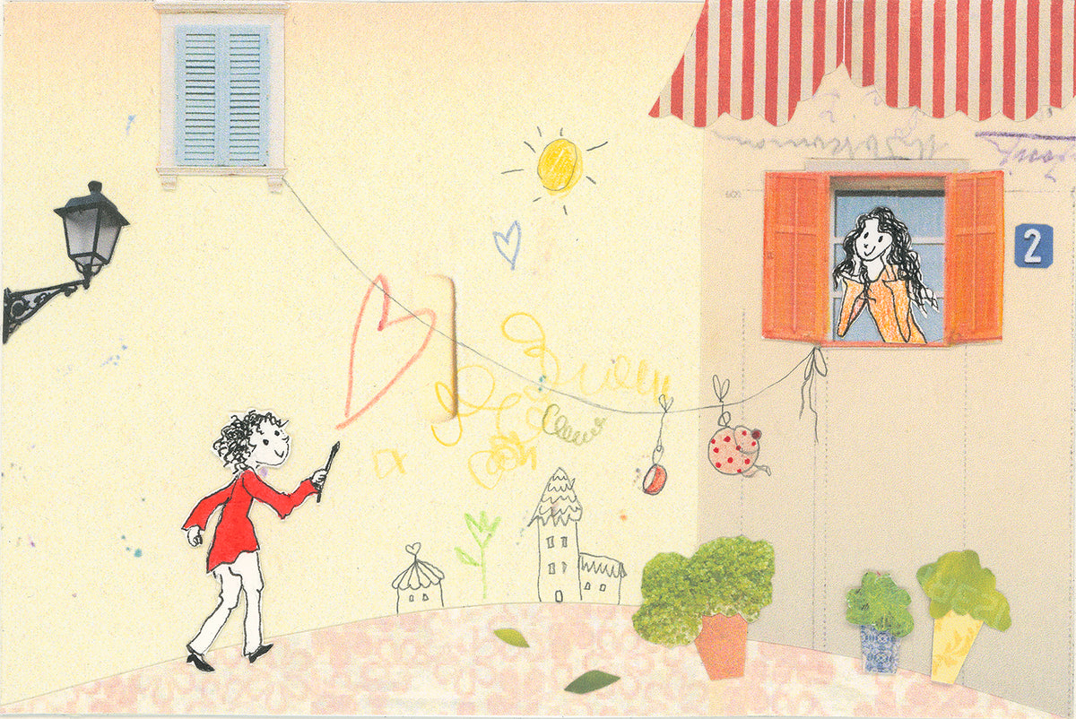 Andreja Gregorič — Correspondances #2 — original postcard artwork