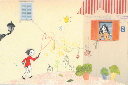 Andreja Gregorič — Correspondances #2 — original postcard artwork