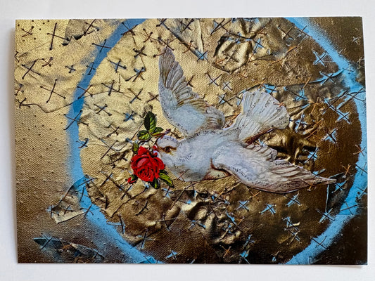 Angela Czaja — Correspondances #2 — original postcard artwork