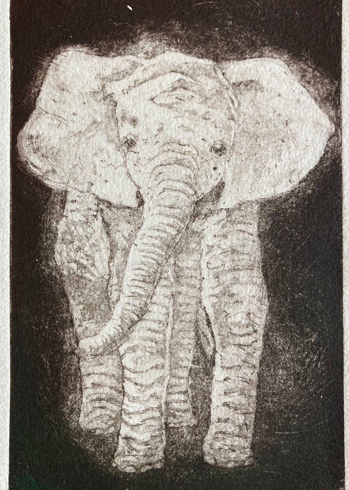 Angela Hoffmann — Correspondances #2 — original postcard artwork