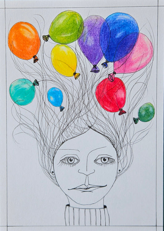 Angela Maria Arreaza Gutierrez — Correspondances #1 — original postcard artwork