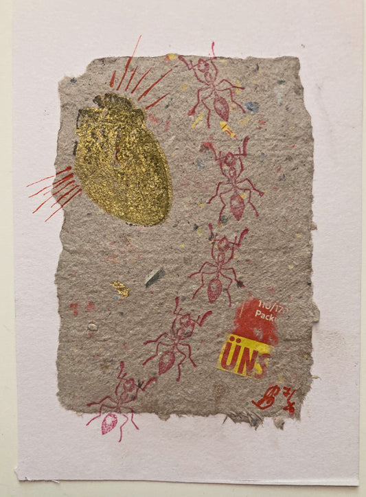 Angelika Soluk — Correspondances #1 — original postcard artwork