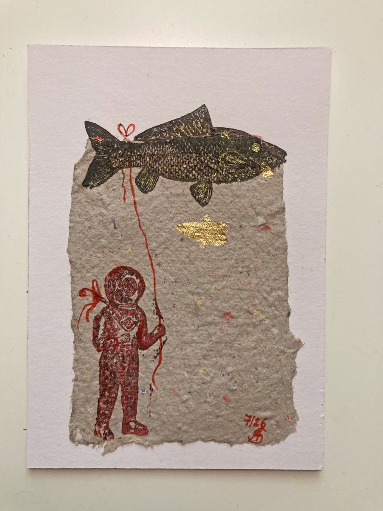 Angelika Soluk — Correspondances #3 — original postcard artwork
