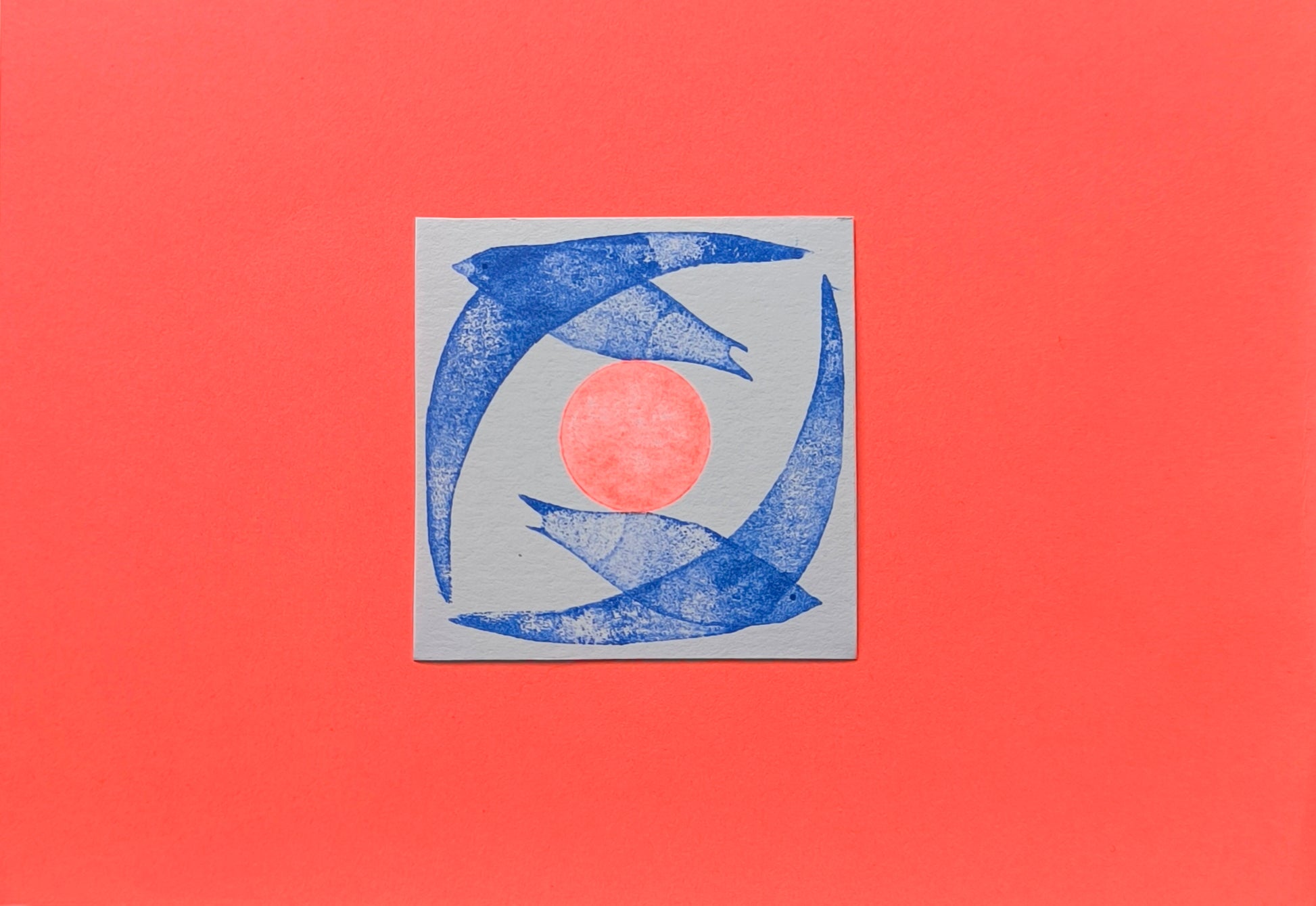 Anja Nicke — Correspondances #2 — original postcard artwork