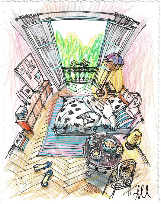 Anna Kuznetsova — Correspondances #1 — original postcard artwork