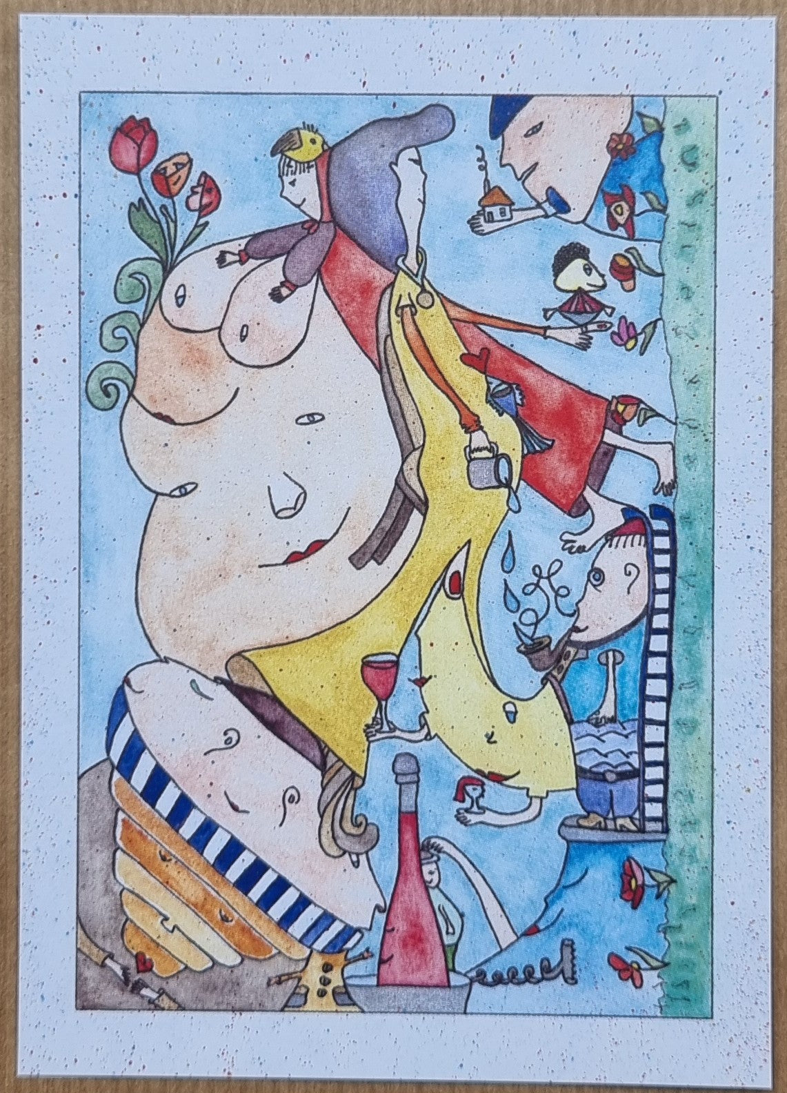 Anna Samoilovych — Correspondances #1 — original postcard artwork