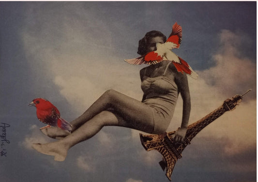 Annagrazia Piccolomo — Correspondances #3 — original postcard artwork