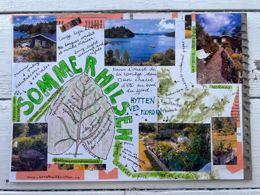 Anne Tveit Knutsen — Correspondances #1 — original postcard artwork