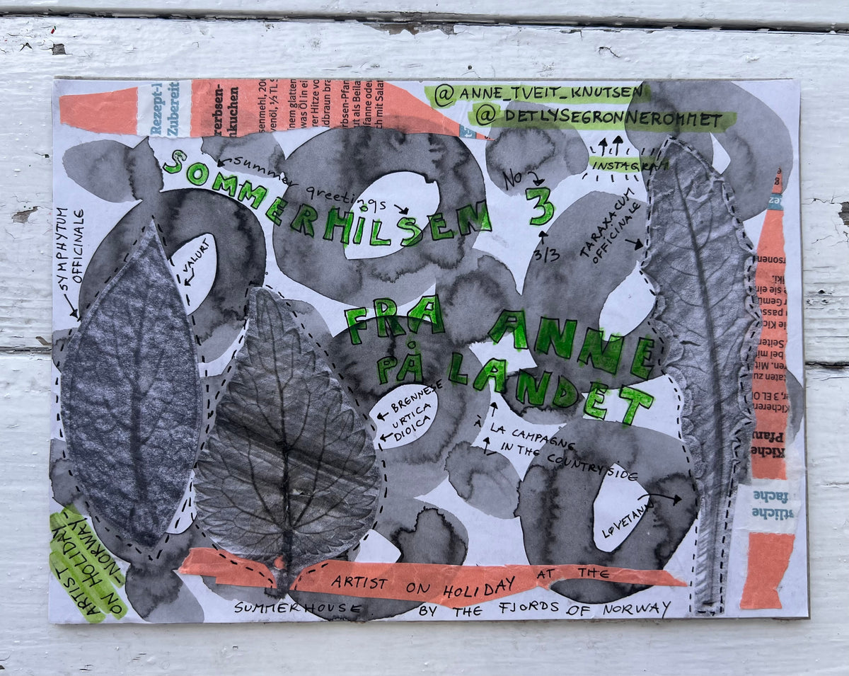 Anne Tveit Knutsen — Correspondances #3 — original postcard artwork