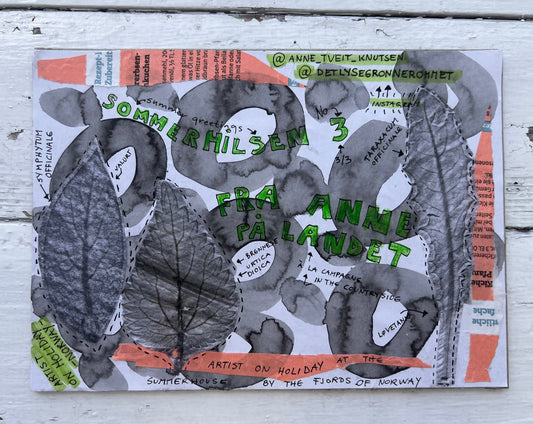 Anne Tveit Knutsen — Correspondances #3 — original postcard artwork