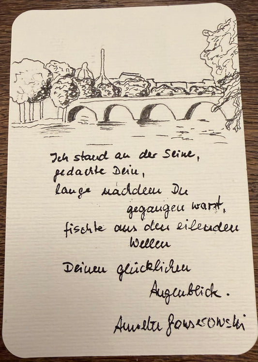 Annette Gonserowski — Correspondances #2 — original postcard artwork