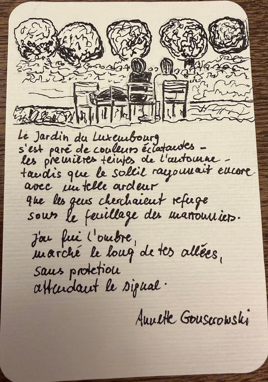 Annette Gonserowski — Correspondances #3 — original postcard artwork