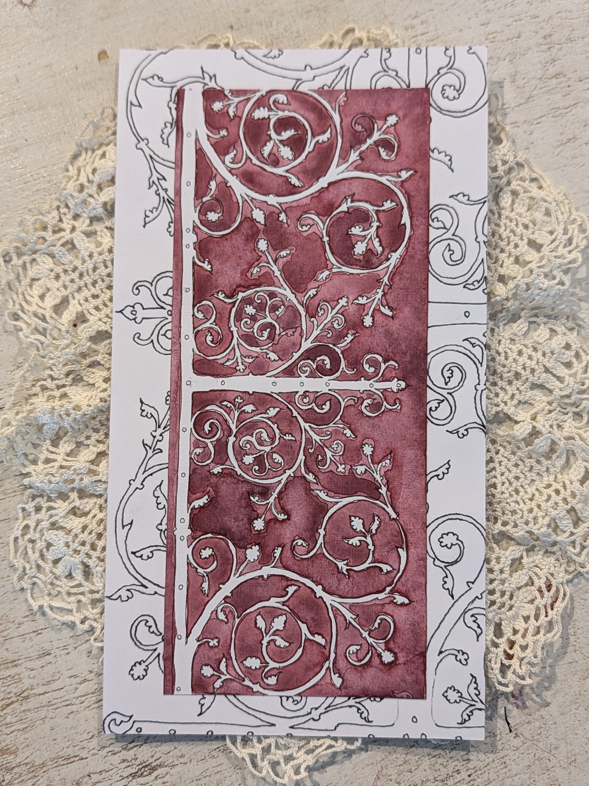 Antoinette Karsten — Correspondances #1 — original postcard artwork