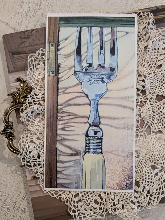 Antoinette Karsten — Correspondances #3 — original postcard artwork