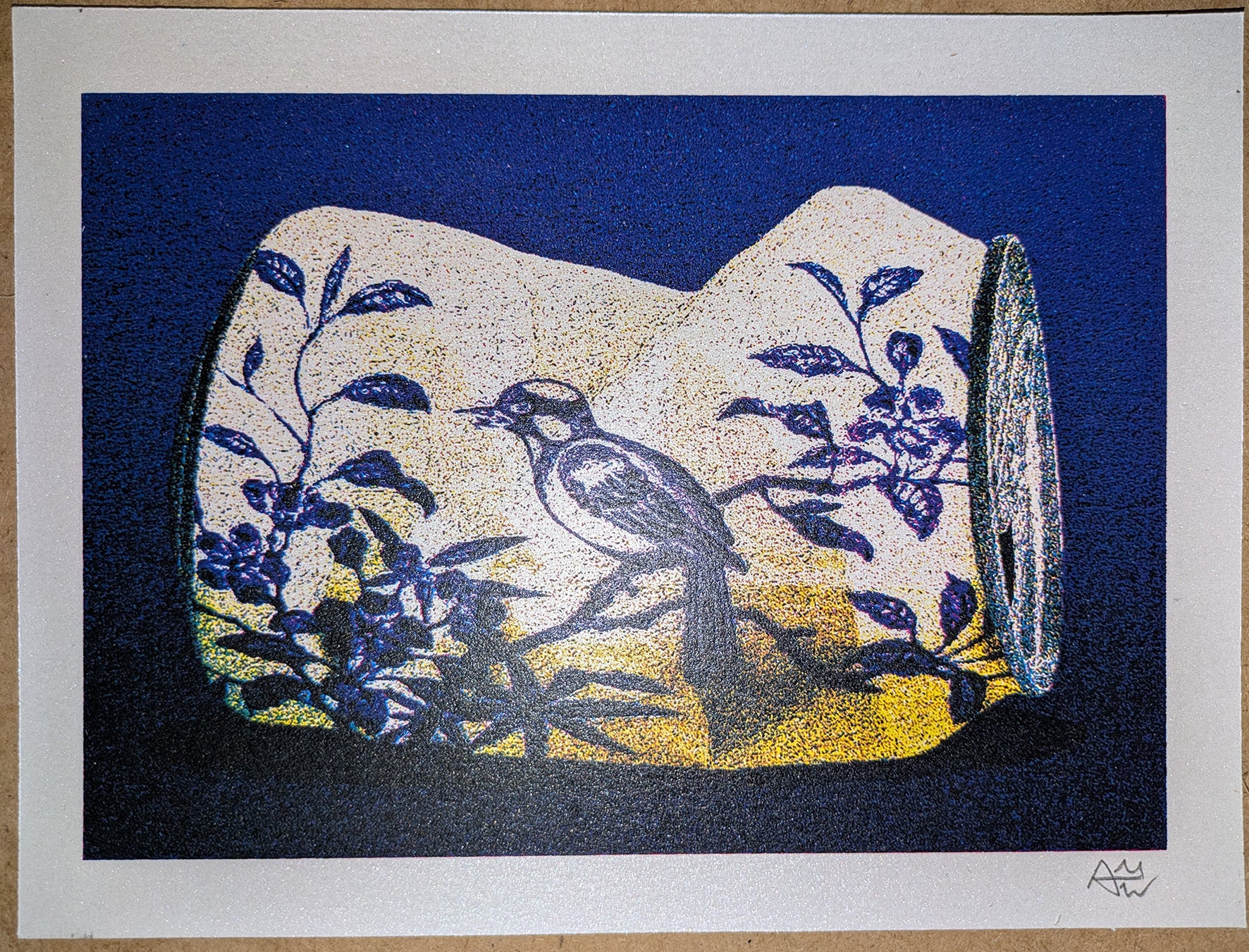 Art Man Wan — Correspondances #1 — original postcard artwork