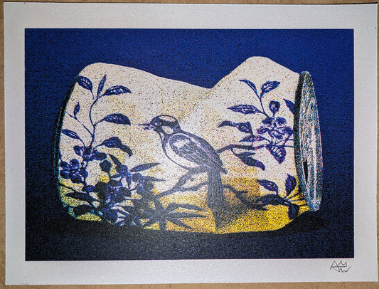 Art Man Wan — Correspondances #1 — original postcard artwork
