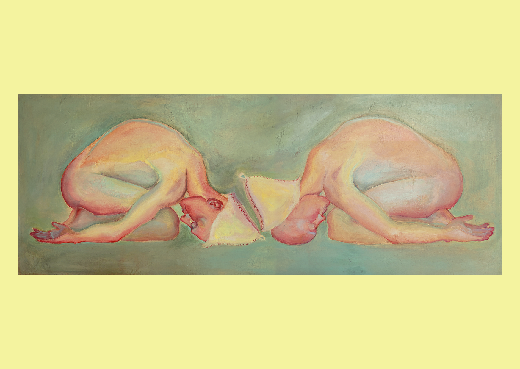 Asya Khairzhanova — Correspondances #2 — original postcard artwork