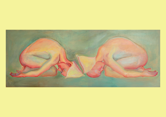 Asya Khairzhanova — Correspondances #2 — original postcard artwork