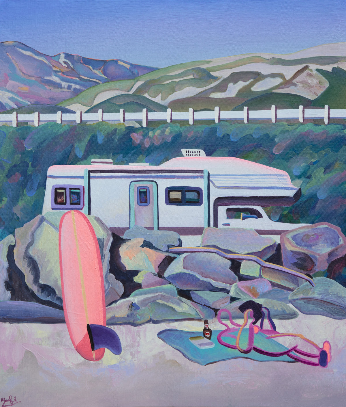 At Emma Wood Beach