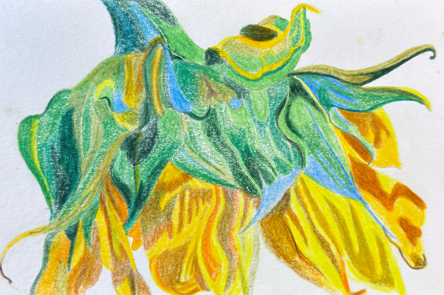 Audra Brecher — Correspondances #1 — original postcard artwork