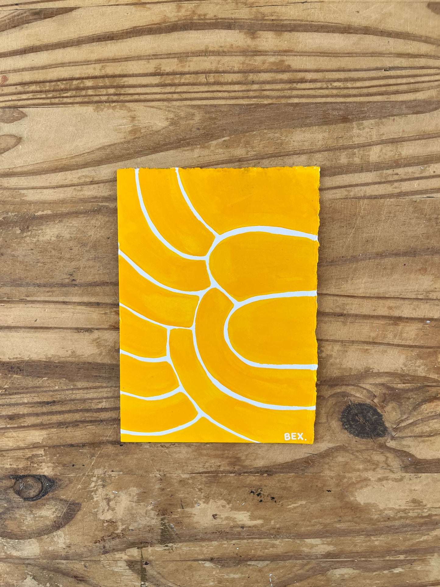 Axelle Bex — Correspondances #1 — original postcard artwork