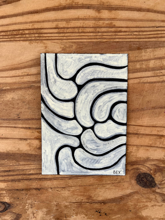 Axelle Bex — Correspondances #2 — original postcard artwork