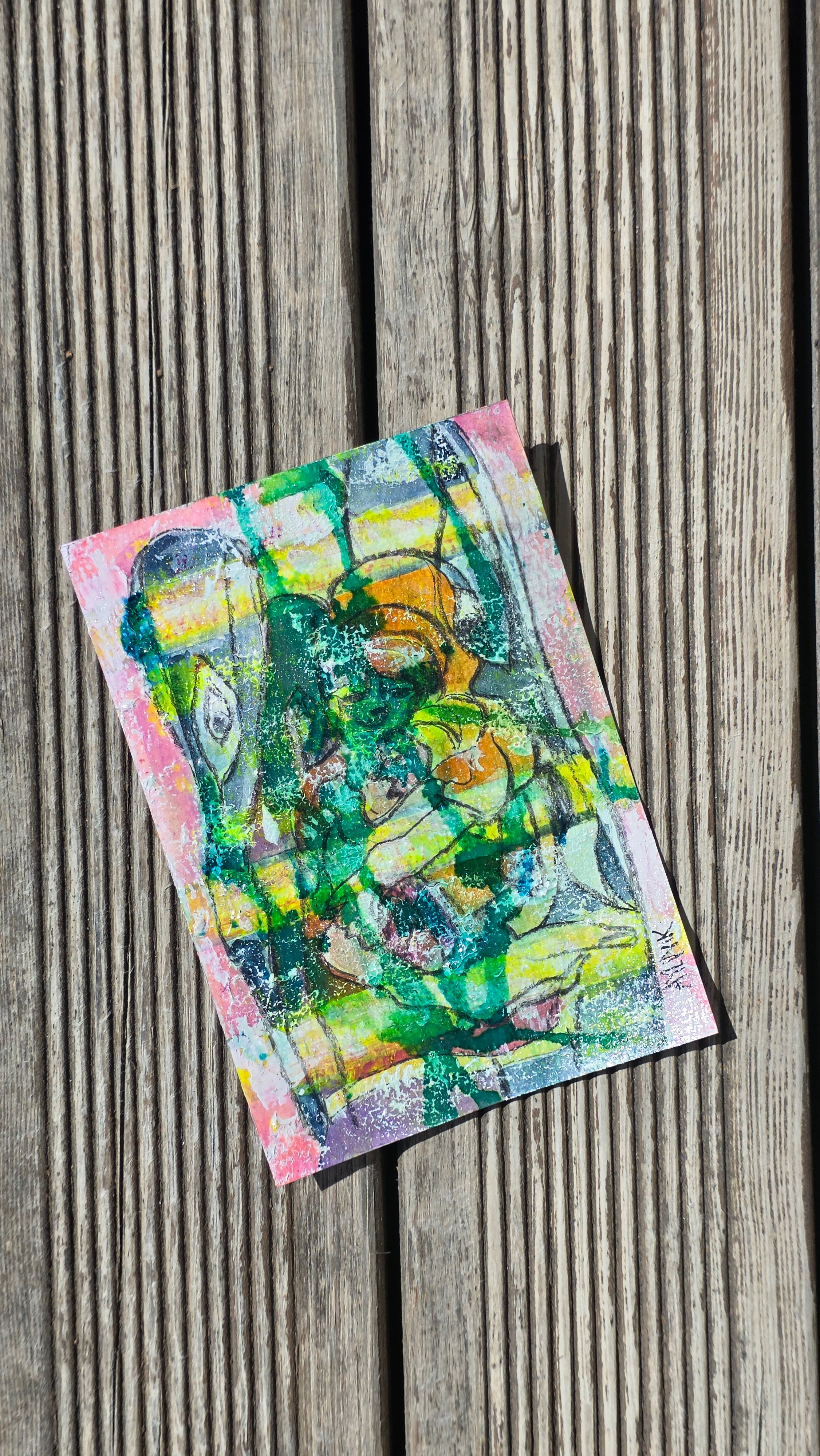 Aylin Eskinazi — Correspondances #1 — original postcard artwork