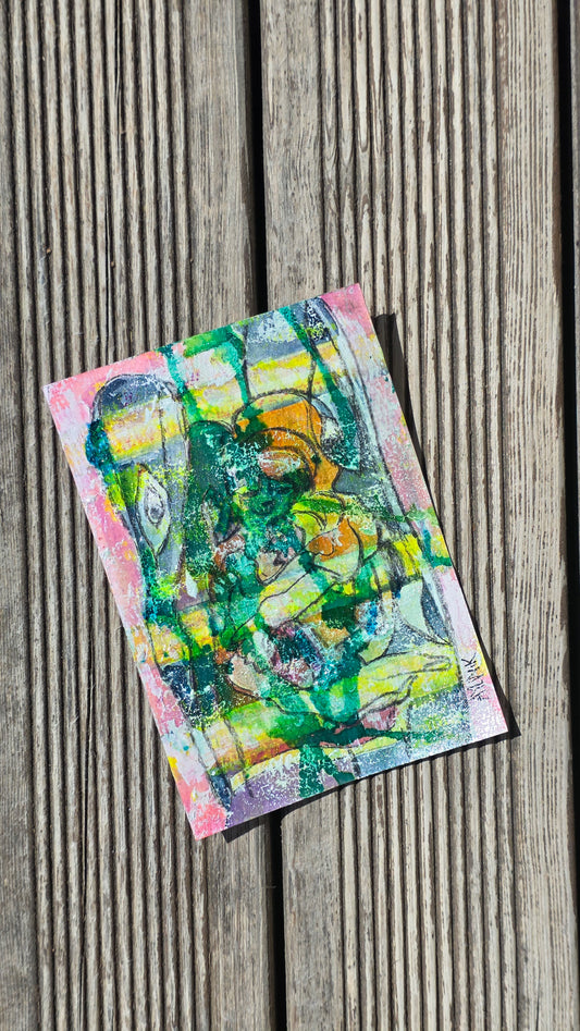 Aylin Eskinazi — Correspondances #1 — original postcard artwork