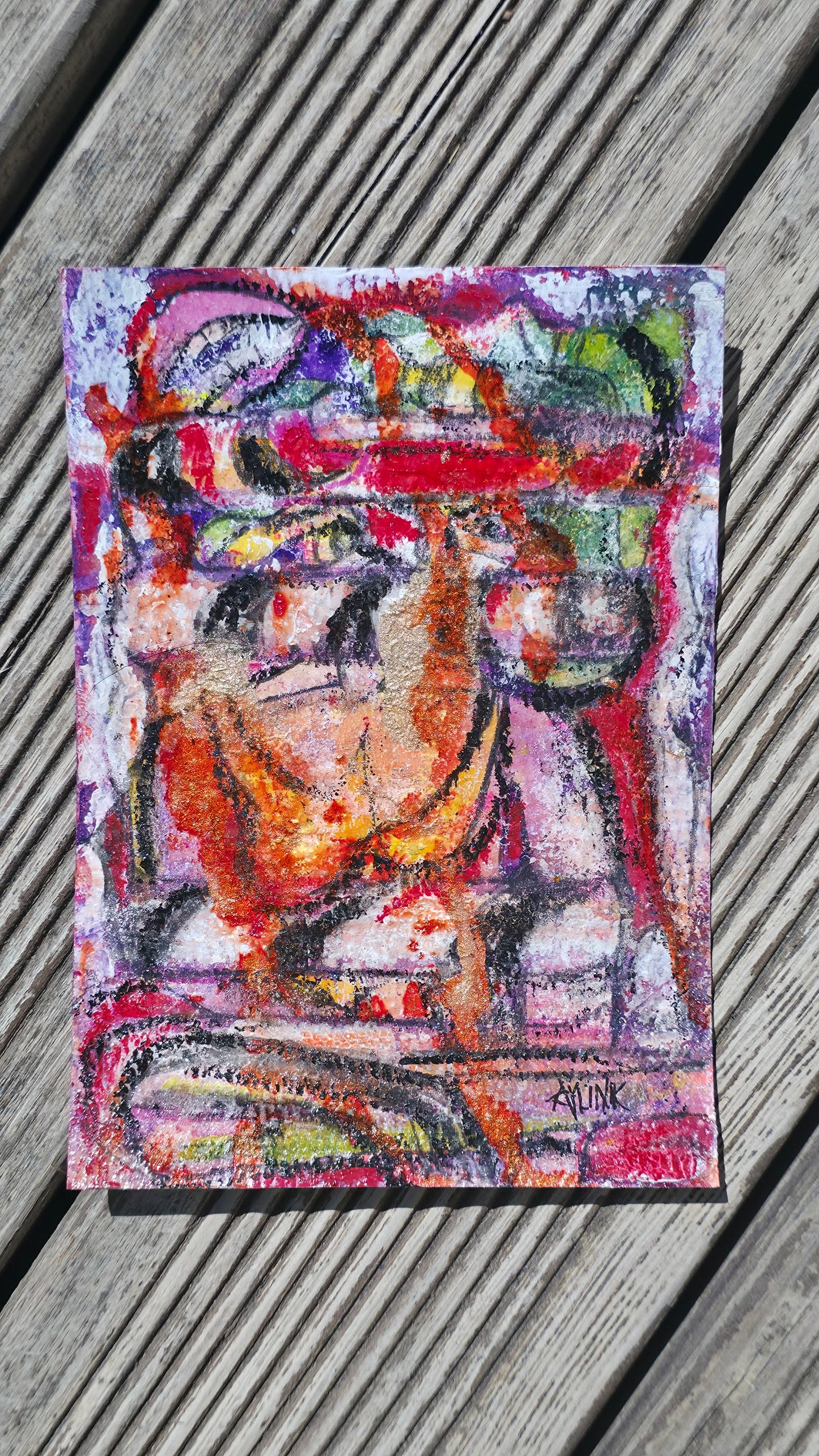 Aylin Eskinazi — Correspondances #3 — original postcard artwork