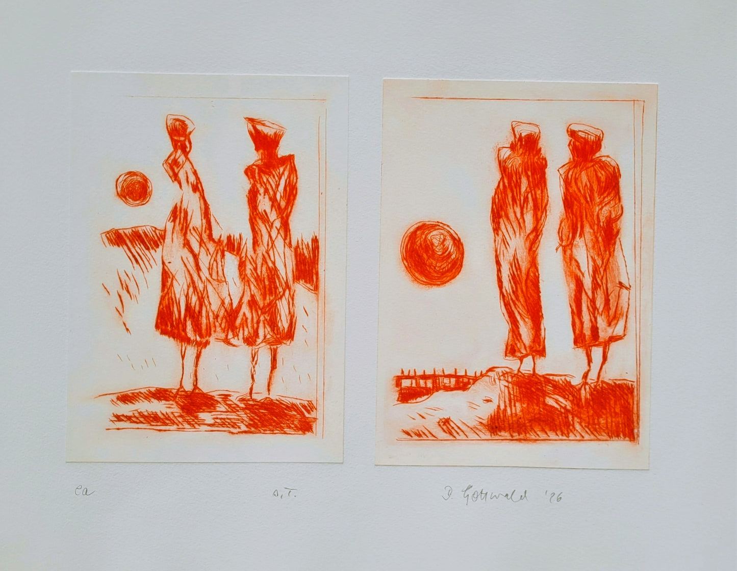 Barbara Gottwald — Correspondances #1 — original postcard artwork