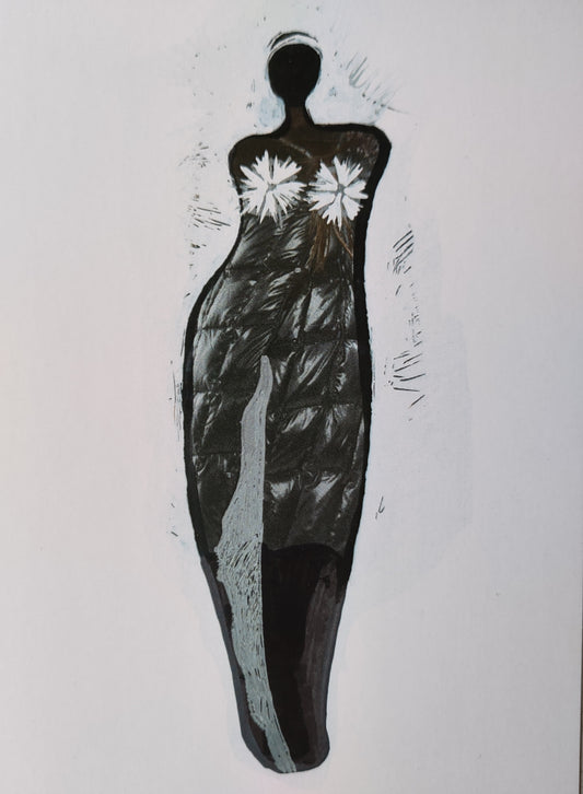 Barbara Shields — Correspondances #3 — original postcard artwork