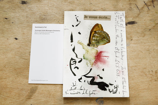 Bérengère DESMETTRE — Correspondances #3 — original postcard artwork