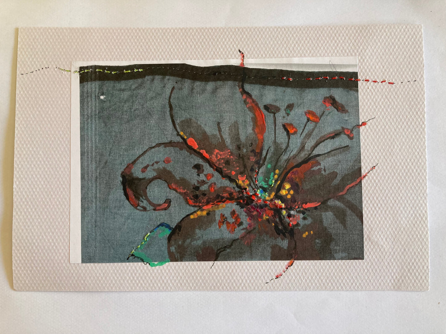 Bernadine Jones — Correspondances #3 — original postcard artwork